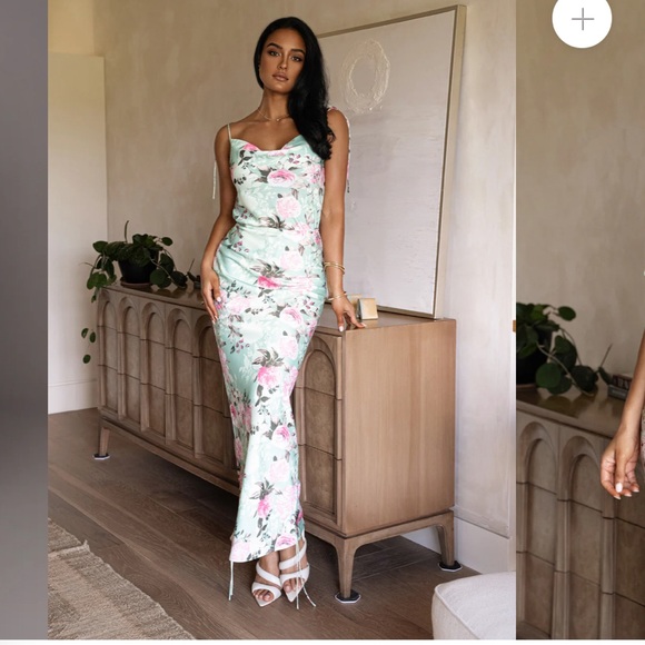 Milan Adjustable Side Rouche Floral Skirt Set - Picture 4 of 9